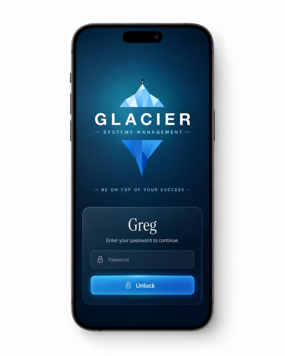 Greg secure app unlock screen